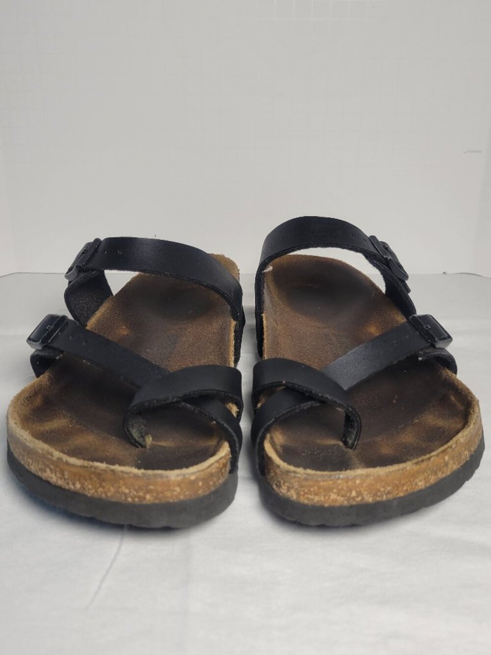 Birkenstock Mayari Black Birko Flor Toe Loop Sandals Women's 5-5.5 EU 36 - Picture 2 of 11